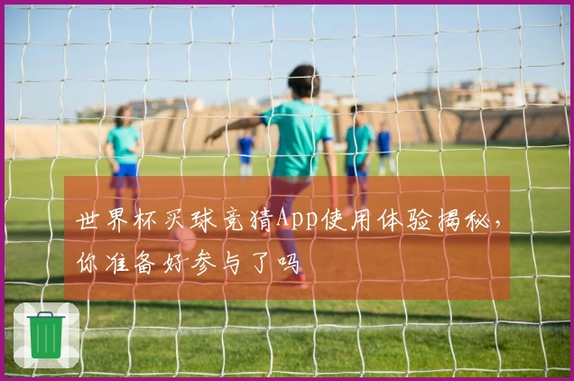 世界杯买球竞猜App使用体验揭秘,你准备好参与了吗